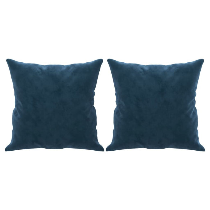 Perne decorative, 2 buc., albastru, 40x40 cm, catifea - WALTI WALTI