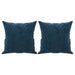 Perne decorative, 2 buc., albastru, 40x40 cm, catifea - WALTI WALTI