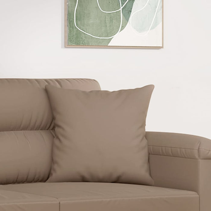 Perne decorative, 2 buc., gri taupe, 40x40 cm, microfibră - WALTI WALTI