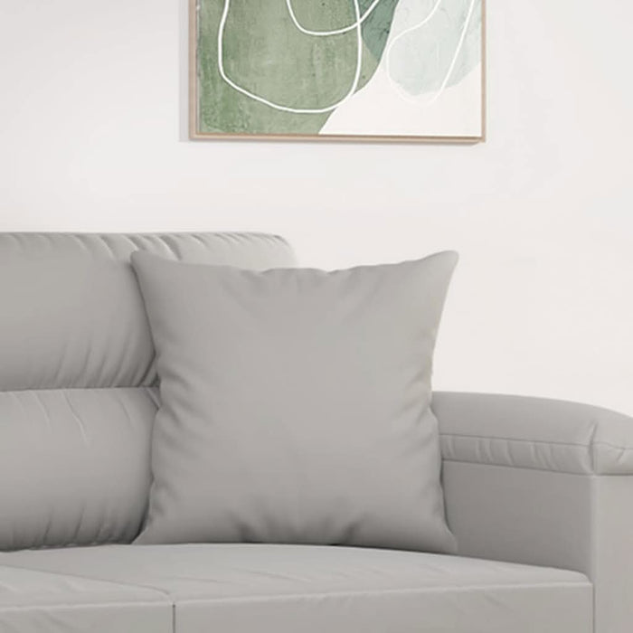 Perne decorative, 2 buc., gri deschis, 40x40 cm, microfibră - WALTI WALTI