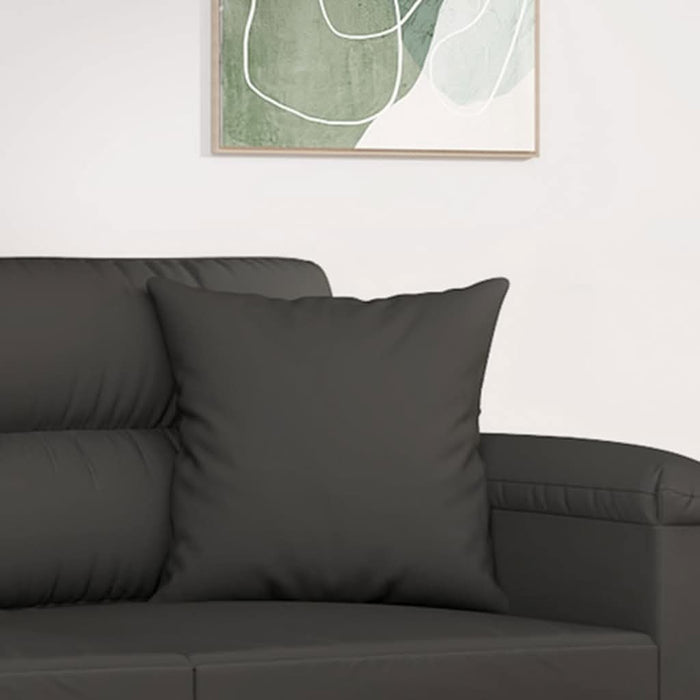 Perne decorative, 2 buc., gri închis, 40x40 cm, microfibră - WALTI WALTI