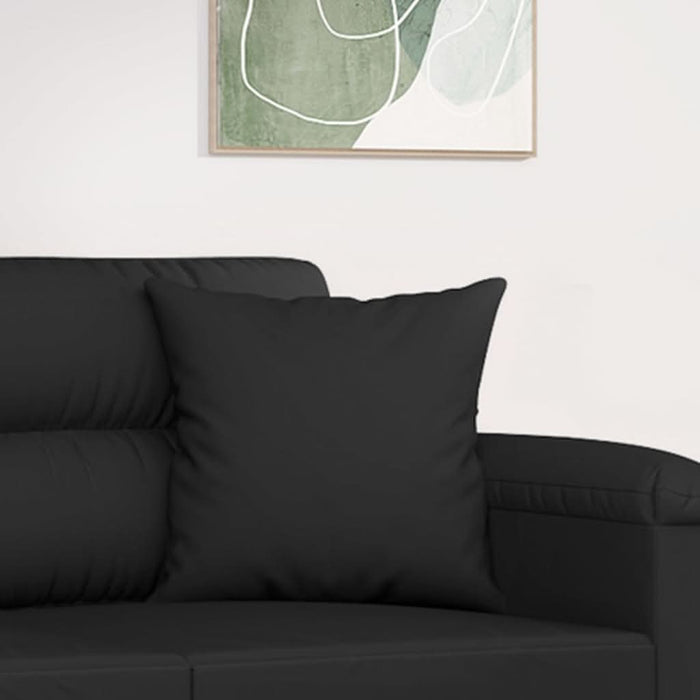 Perne decorative, 2 buc., negru, 40x40 cm, microfibră - WALTI WALTI