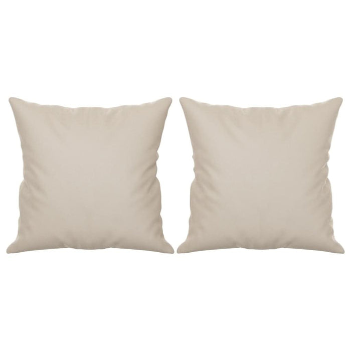 Perne decorative, 2 buc., crem, 40x40 cm, microfibră - WALTI WALTI