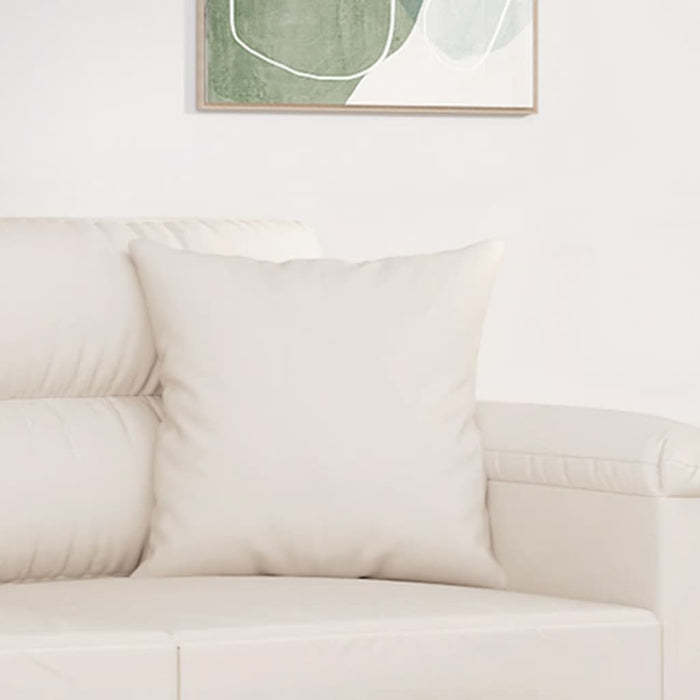 Perne decorative, 2 buc., bej, 40x40 cm, microfibră - WALTI WALTI