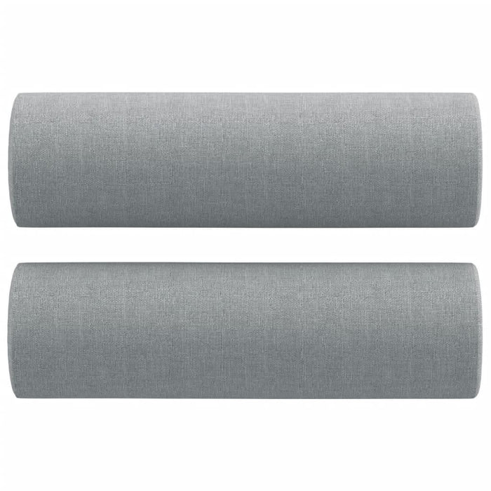 Perne decorative, 2 buc., gri deschis, Ø15x50 cm, textil - WALTI WALTI