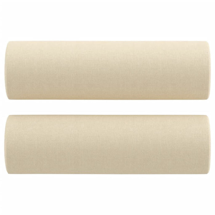 Perne decorative, 2 buc., crem, Ø15x50 cm, textil - WALTI WALTI