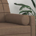 Perne decorative, 2 buc., maro, Ø15x50 cm, textil - WALTI WALTI