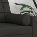 Perne decorative, 2 buc., negru, Ø15x50 cm, textil - WALTI WALTI