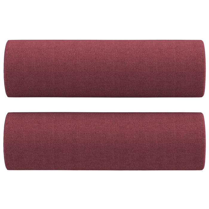 Perne decorative, 2 buc., roșu vin, Ø15x50 cm, textil - WALTI WALTI