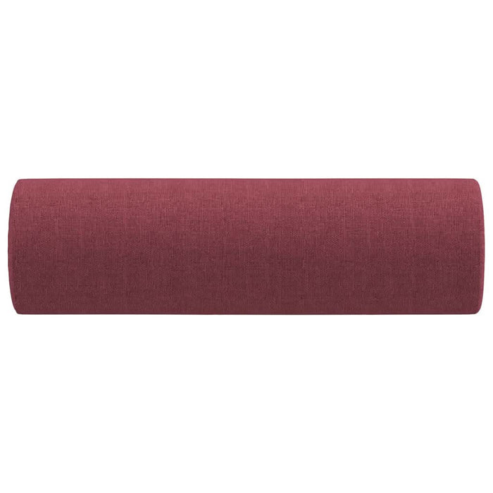 Perne decorative, 2 buc., roșu vin, Ø15x50 cm, textil - WALTI WALTI