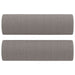 Perne decorative, 2 buc., gri taupe, Ø15x50 cm, textil - WALTI WALTI