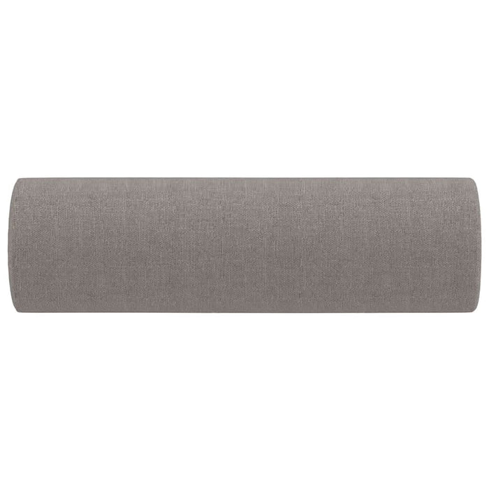 Perne decorative, 2 buc., gri taupe, Ø15x50 cm, textil - WALTI WALTI