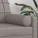 Perne decorative, 2 buc., gri taupe, Ø15x50 cm, textil - WALTI WALTI