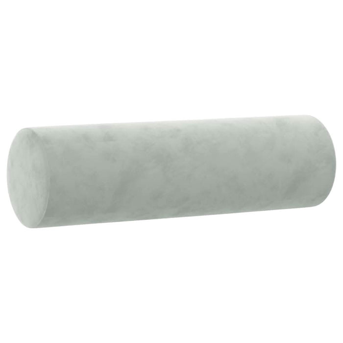 Perne decorative, 2 buc., gri deschis, Ø15x50 cm, catifea - WALTI WALTI