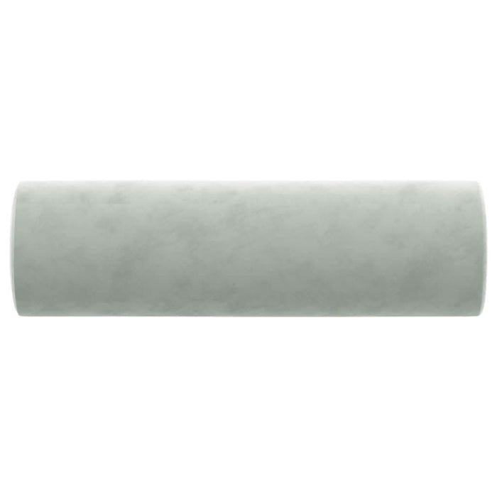 Perne decorative, 2 buc., gri deschis, Ø15x50 cm, catifea - WALTI WALTI