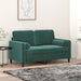 Perne decorative, 2 buc., verde închis, Ø15x50 cm, catifea - WALTI WALTI