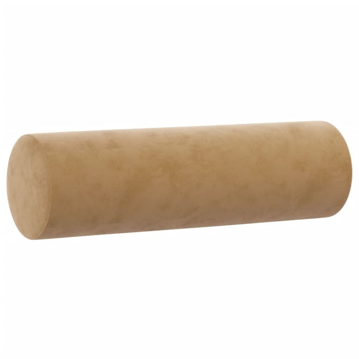Perne decorative, 2 buc., maro, Ø15x50 cm, catifea - WALTI WALTI