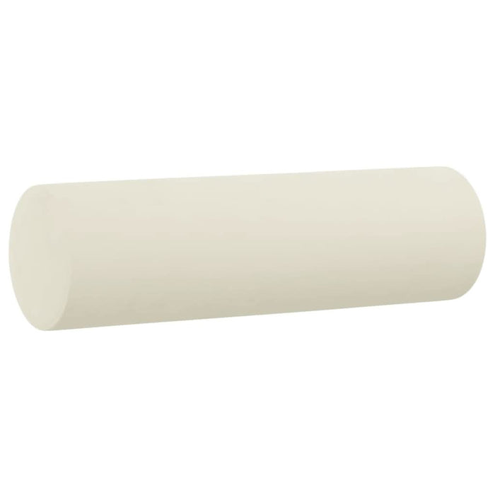 Perne decorative, 2 buc., crem, Ø15x50 cm, catifea - WALTI WALTI