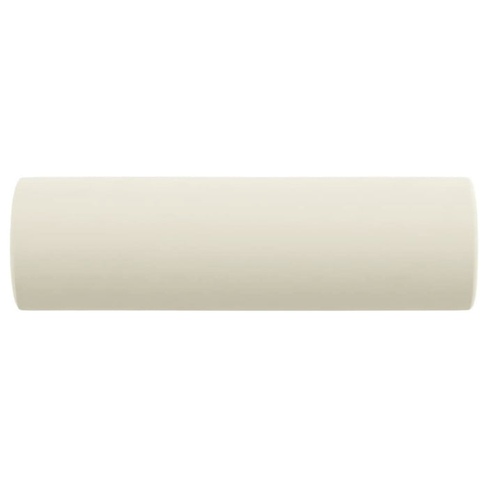 Perne decorative, 2 buc., crem, Ø15x50 cm, catifea - WALTI WALTI