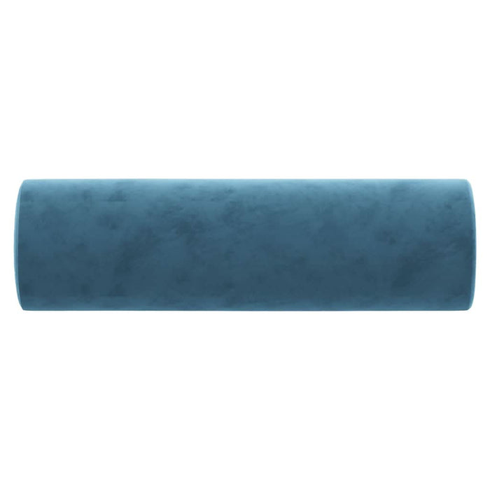 Perne decorative, 2 buc., albastru, Ø15x50 cm, catifea - WALTI WALTI
