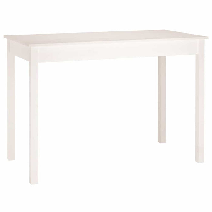 Masă de sufragerie, alb, 110x55x75 cm, lemn masiv de pin - WALTI WALTI