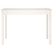 Masă de sufragerie, alb, 110x55x75 cm, lemn masiv de pin - WALTI WALTI