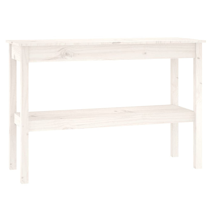 Masă consolă, alb, 110x40x75 cm, lemn masiv de pin - WALTI WALTI