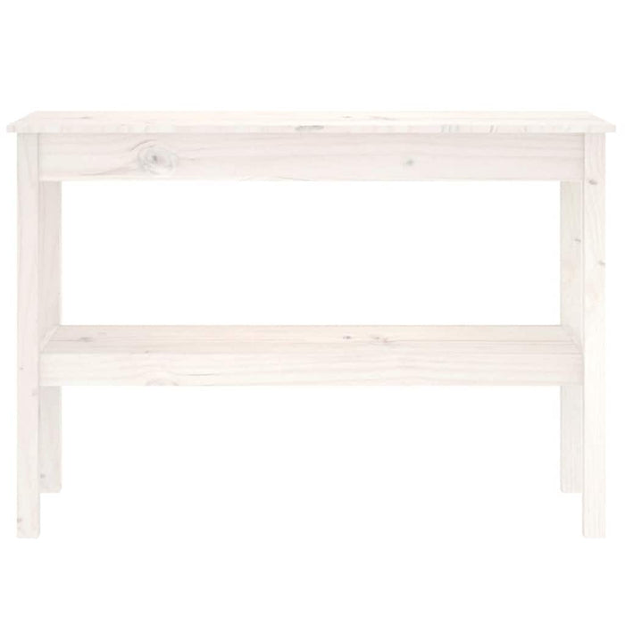Masă consolă, alb, 110x40x75 cm, lemn masiv de pin - WALTI WALTI