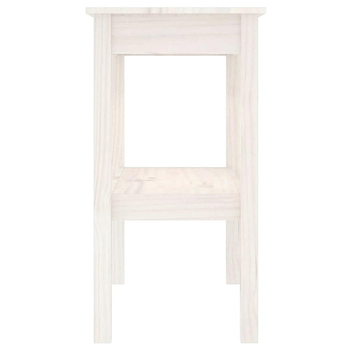 Masă consolă, alb, 80x40x75 cm, lemn masiv de pin - WALTI WALTI