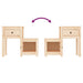 Noptiere, 2 buc., 79,5x38x65,5 cm, lemn masiv de pin - WALTI WALTI