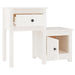 Noptiere, 2 buc., alb, 79,5x38x65,5 cm, lemn masiv de pin - WALTI WALTI