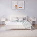 Noptiere, 2 buc., alb, 79,5x38x65,5 cm, lemn masiv de pin - WALTI WALTI