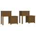 Noptiere, 2 buc., maro miere, 79,5x38x65,5 cm lemn masiv de pin - WALTI WALTI