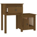 Noptiere, 2 buc., maro miere, 79,5x38x65,5 cm lemn masiv de pin - WALTI WALTI