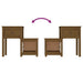 Noptiere, 2 buc., maro miere, 79,5x38x65,5 cm lemn masiv de pin - WALTI WALTI