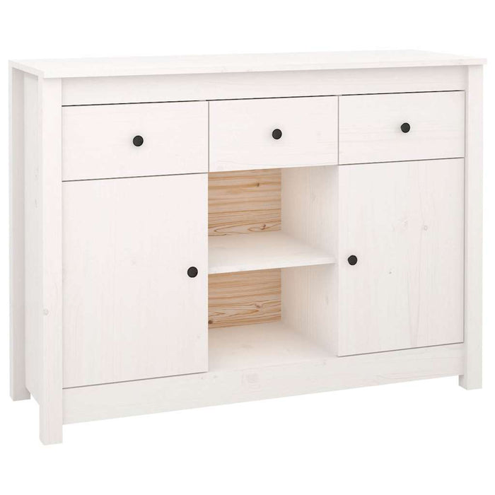 Servantă, alb, 100x35x74,5 cm, lemn masiv de pin WALTI