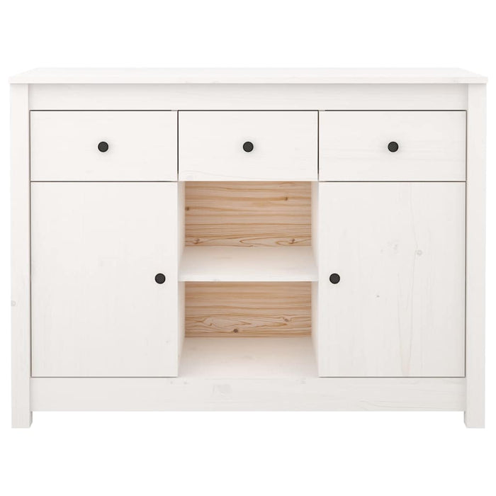 Servantă, alb, 100x35x74,5 cm, lemn masiv de pin WALTI
