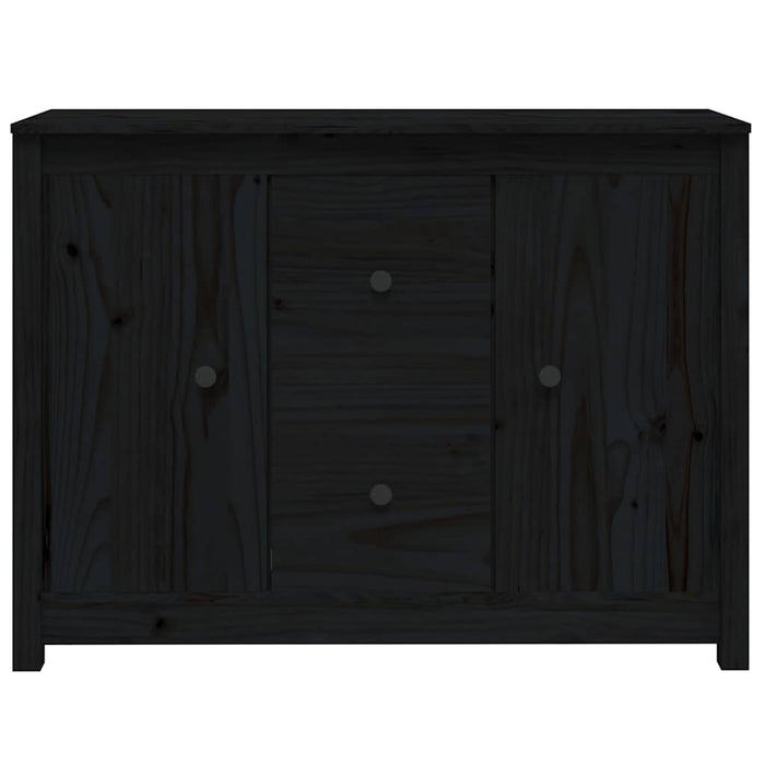 Servantă, negru, 100x35x74 cm, lemn masiv de pin WALTI