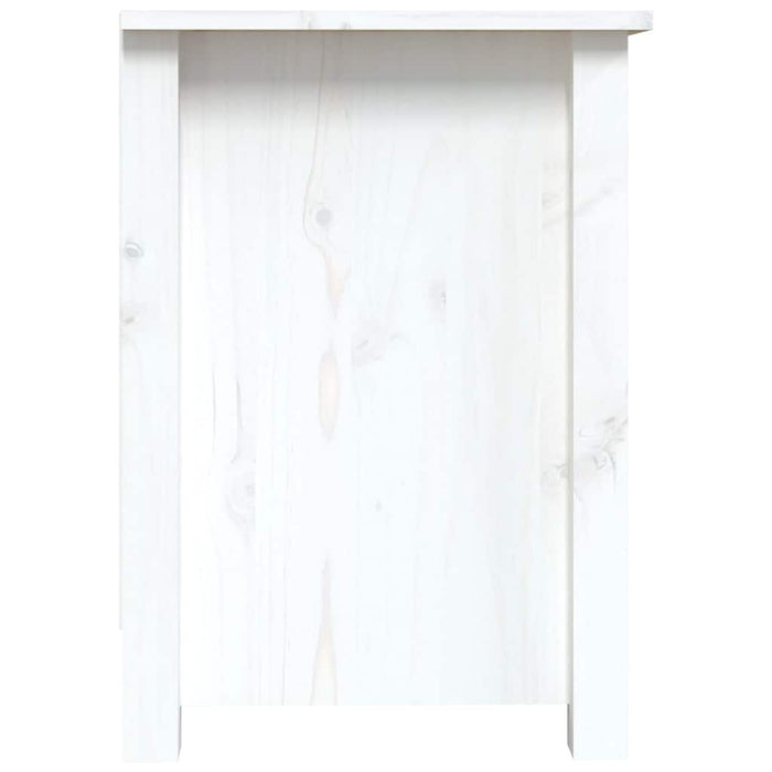 Comodă TV, alb, 103x36,5x52 cm, lemn masiv de pin WALTI