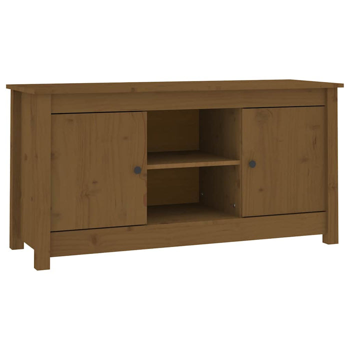 Comodă TV, maro miere, 103x36,5x52 cm, lemn masiv de pin WALTI