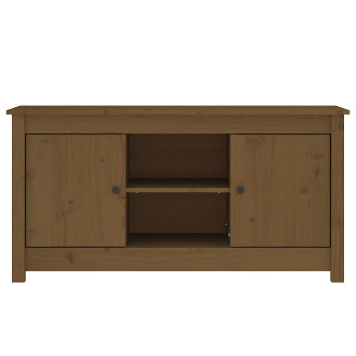 Comodă TV, maro miere, 103x36,5x52 cm, lemn masiv de pin WALTI