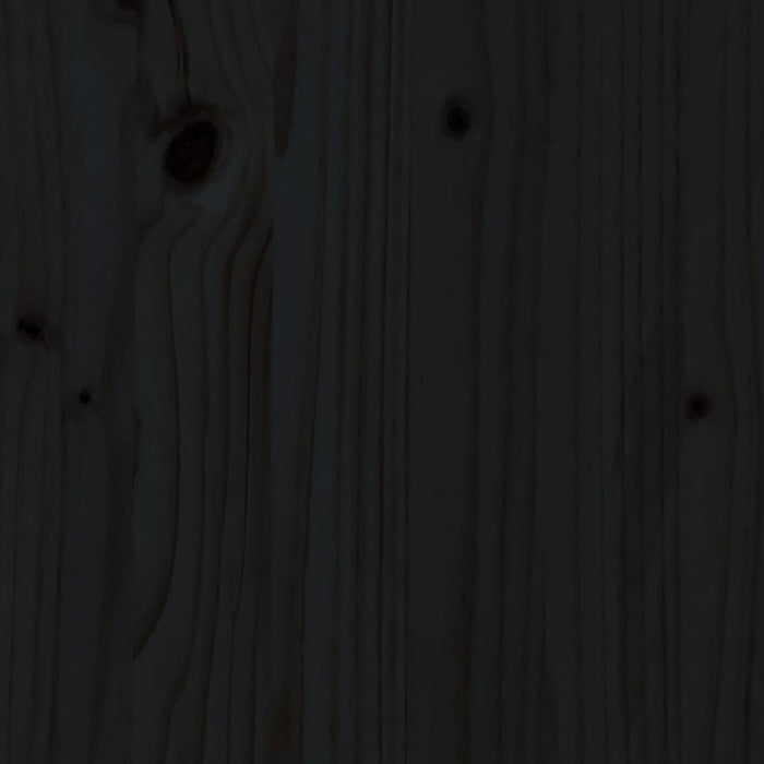 Comodă TV, negru, 103x36,5x52 cm, lemn masiv de pin WALTI