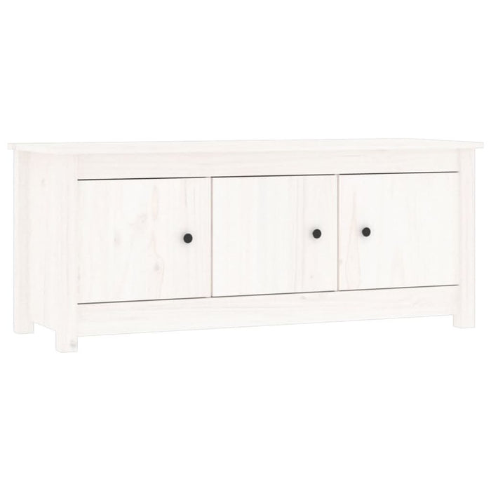 Dulap pentru pantofi, alb, 110x38x45,5 cm, lemn masiv pin - WALTI WALTI