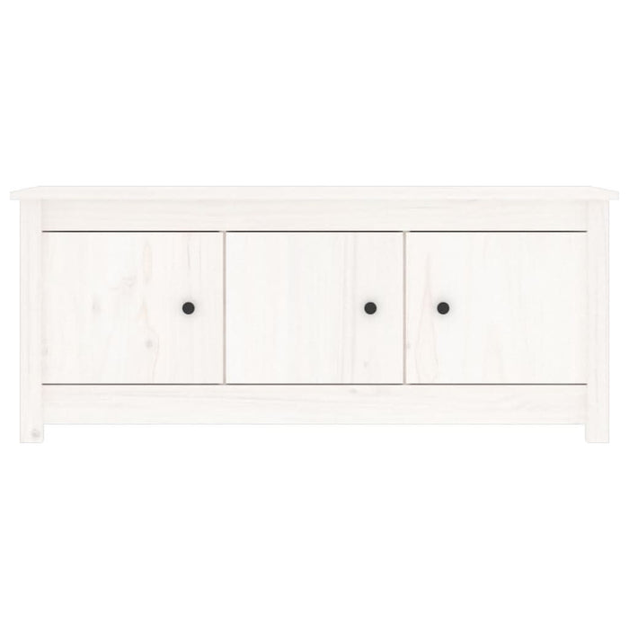 Dulap pentru pantofi, alb, 110x38x45,5 cm, lemn masiv pin - WALTI WALTI
