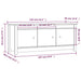 Dulap pentru pantofi, alb, 110x38x45,5 cm, lemn masiv pin - WALTI WALTI