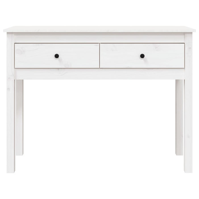 Masă consolă, alb, 100x35x75 cm, lemn masiv de pin - WALTI WALTI
