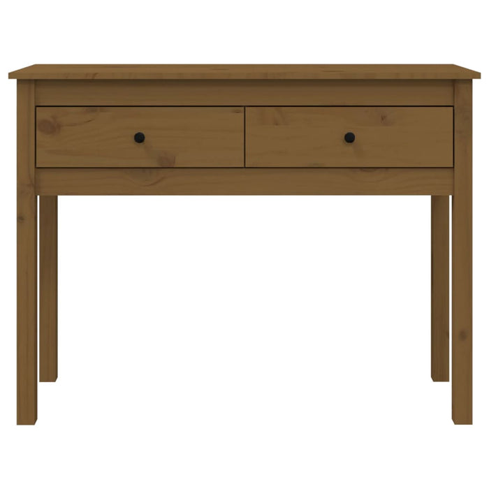 Masă consolă, maro miere, 100x35x75 cm, lemn masiv de pin - WALTI WALTI
