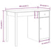Birou, 100x50x75 cm, lemn masiv de pin - WALTI WALTI