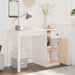 Birou, alb, 100x50x75 cm, lemn masiv de pin - WALTI WALTI
