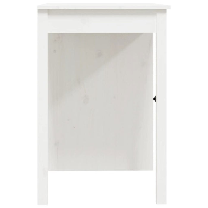 Birou, alb, 100x50x75 cm, lemn masiv de pin - WALTI WALTI
